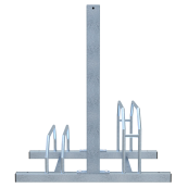 Bicycle stand | Row system | with leaning bracket | as an e-bike leaning bracket | hot-dip galvanized | 2 Bicycleslength: 700 mm